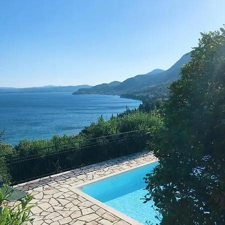 Gran Domenica Villa Corfu, Private Pool, Sea View, Garden Nisaki  Exterior photo